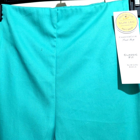Charter Club Womens Size 8 Ankle Pants Slim Leg Slimming Relaxed‎ Hip Thighs NEW - Picture 3 of 11
